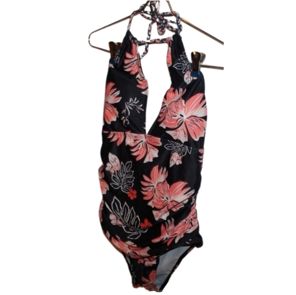 Women's Floral Ruched Bathing Suit - Picture 4 of 16